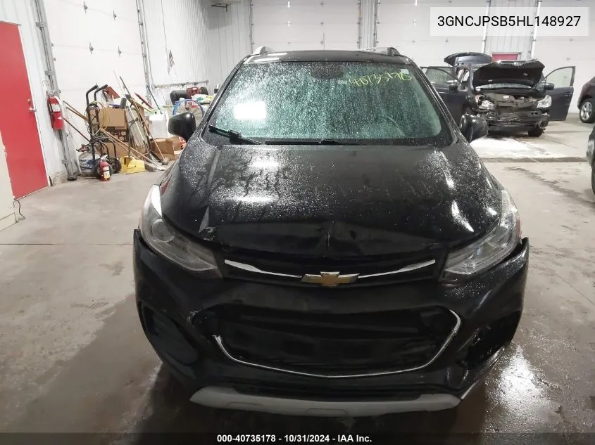 2017 Chevrolet Trax Lt VIN: 3GNCJPSB5HL148927 Lot: 40735178