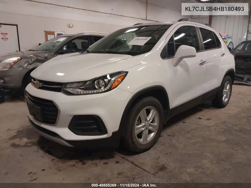 2017 Chevrolet Trax Lt VIN: KL7CJLSB4HB180493 Lot: 40855269