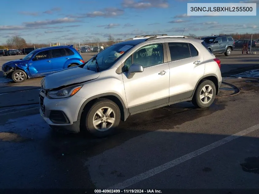 2017 Chevrolet Trax Lt VIN: 3GNCJLSBXHL255500 Lot: 40902499