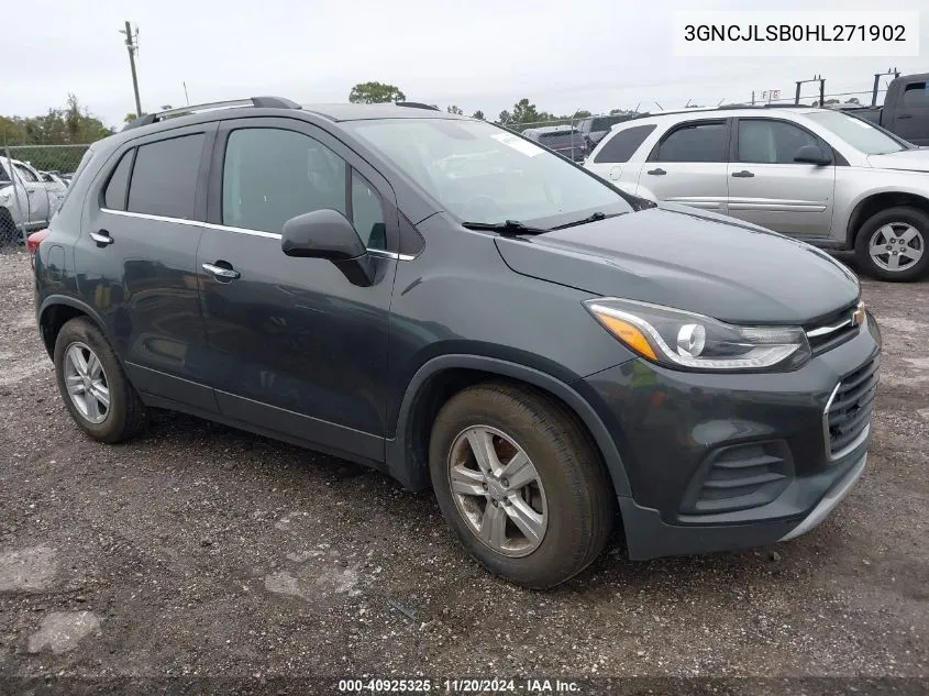 2017 Chevrolet Trax Lt VIN: 3GNCJLSB0HL271902 Lot: 40925325