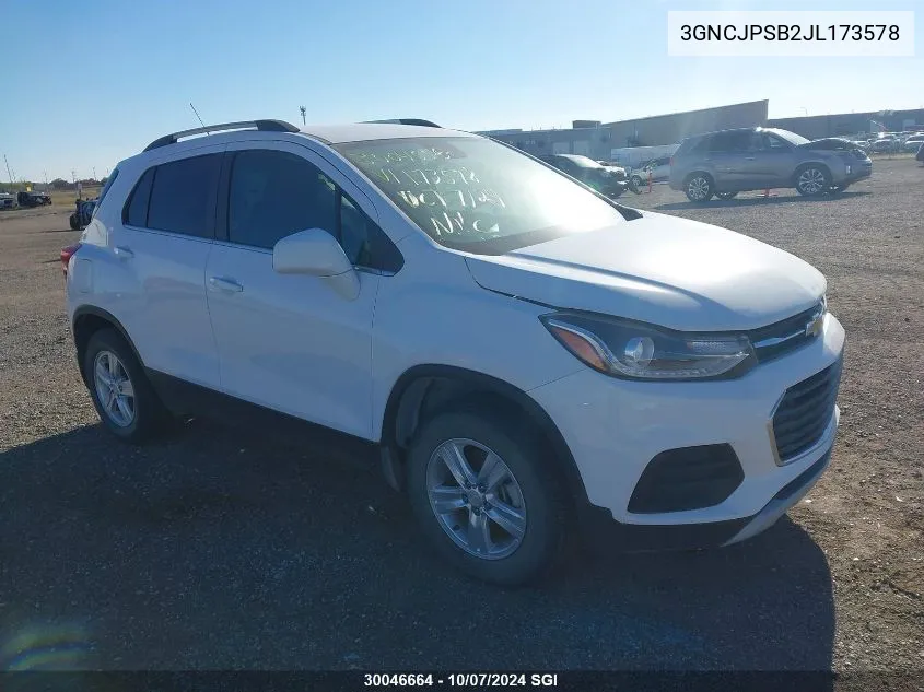 3GNCJPSB2JL173578 2018 Chevrolet Trax 1Lt