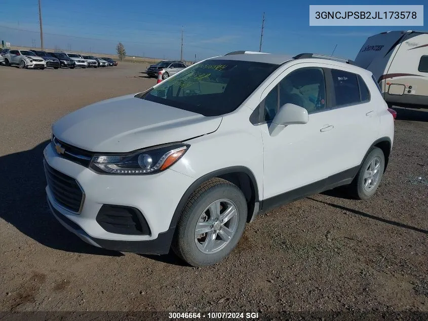 3GNCJPSB2JL173578 2018 Chevrolet Trax 1Lt