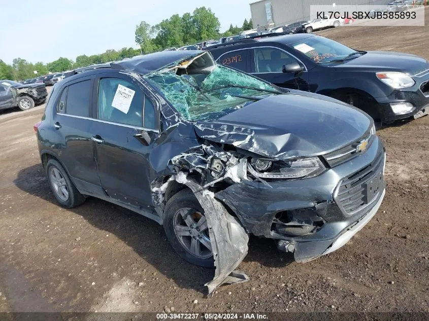 KL7CJLSBXJB585893 2018 Chevrolet Trax Lt