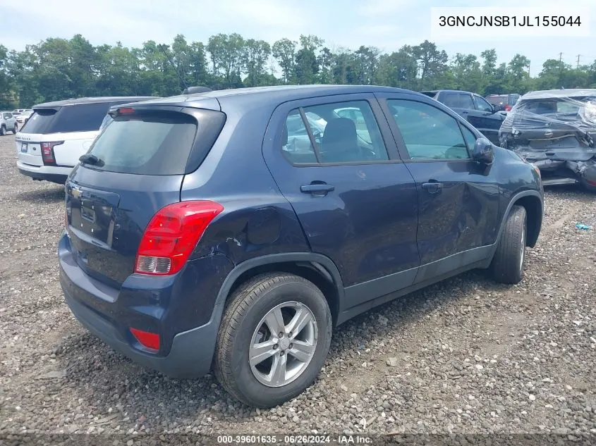 3GNCJNSB1JL155044 2018 Chevrolet Trax Ls