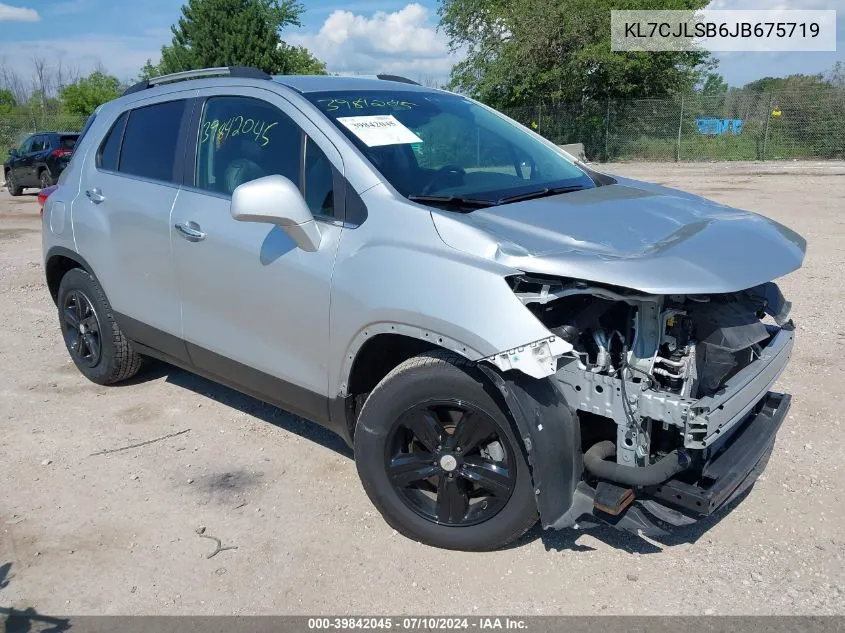 2018 Chevrolet Trax Lt VIN: KL7CJLSB6JB675719 Lot: 39842045