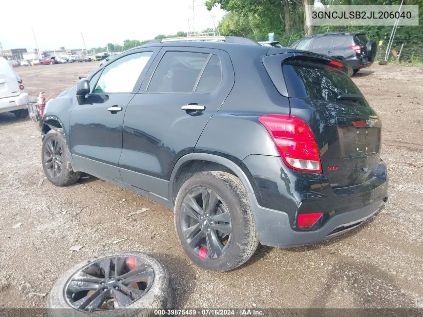 3GNCJLSB2JL206040 2018 Chevrolet Trax Lt