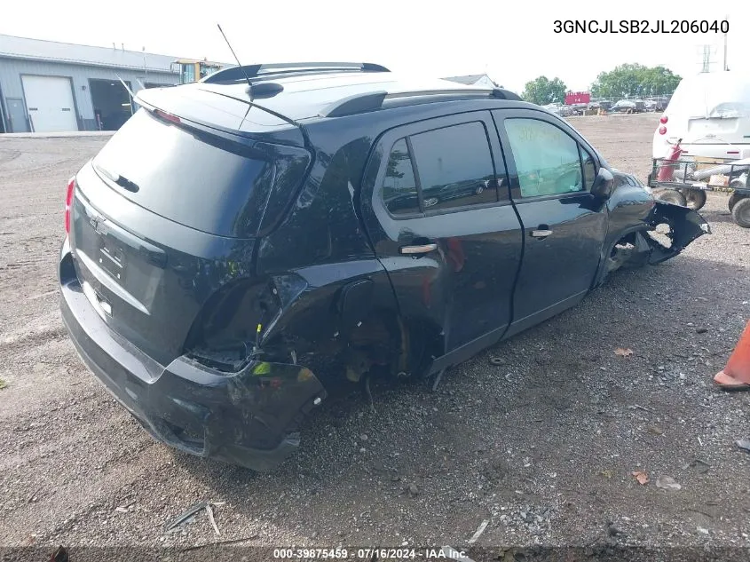 3GNCJLSB2JL206040 2018 Chevrolet Trax Lt