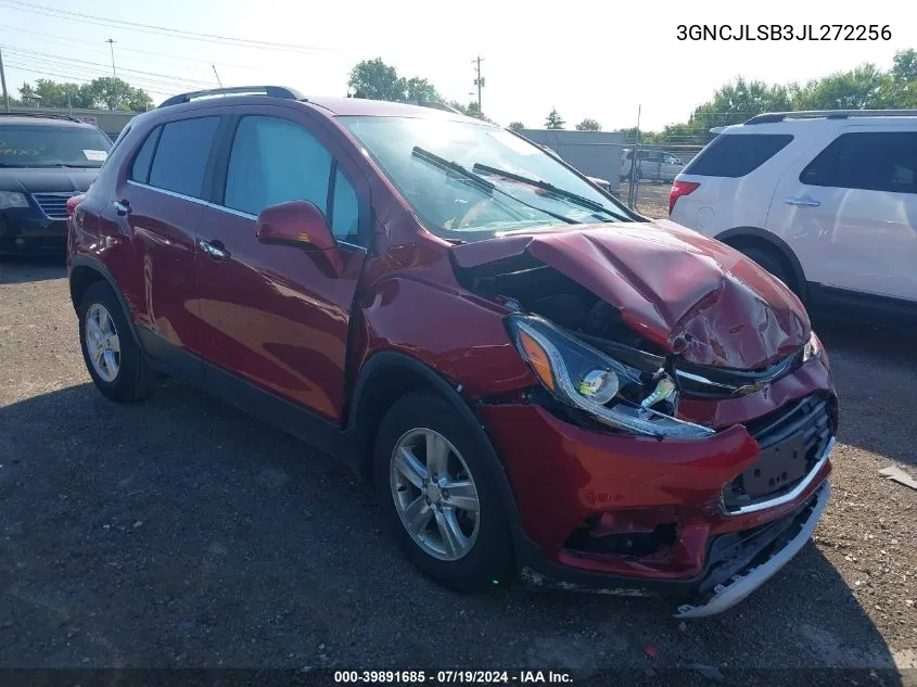 2018 Chevrolet Trax Lt VIN: 3GNCJLSB3JL272256 Lot: 39891685