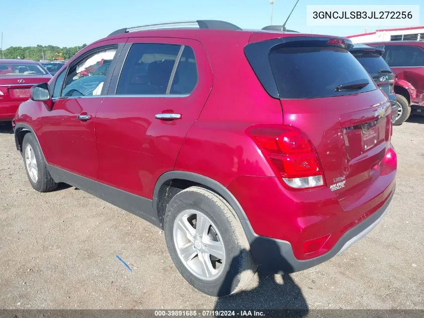 2018 Chevrolet Trax Lt VIN: 3GNCJLSB3JL272256 Lot: 39891685