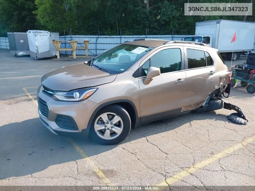 3GNCJLSB6JL347323 2018 Chevrolet Trax Lt