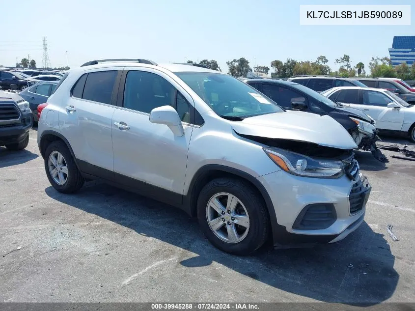 2018 Chevrolet Trax Lt VIN: KL7CJLSB1JB590089 Lot: 39945288