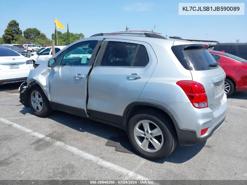 2018 Chevrolet Trax Lt VIN: KL7CJLSB1JB590089 Lot: 39945288