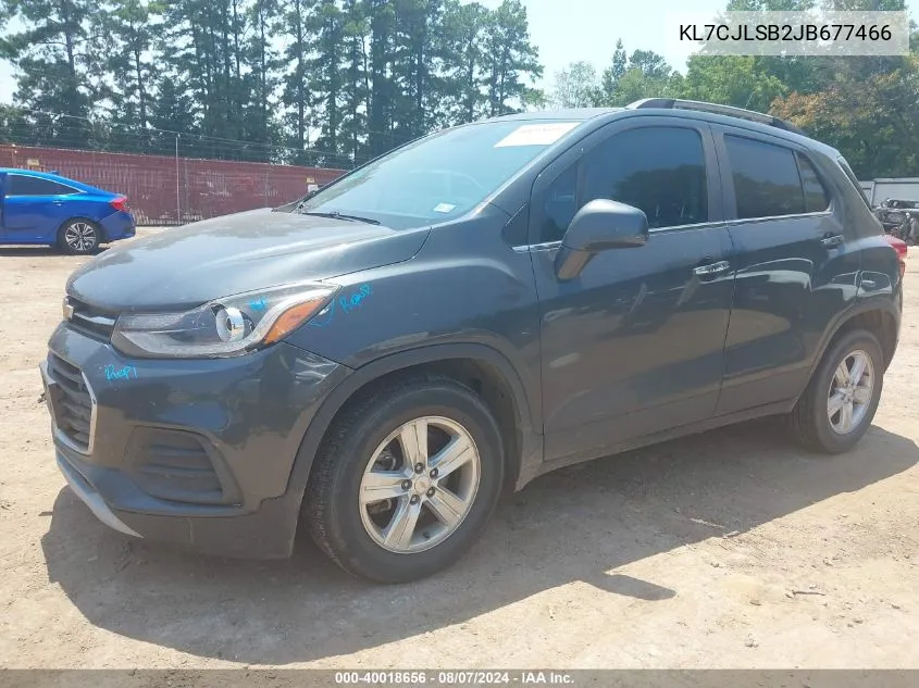 2018 Chevrolet Trax Lt VIN: KL7CJLSB2JB677466 Lot: 40018656