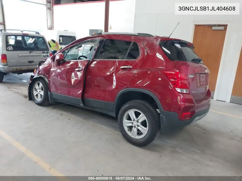 3GNCJLSB1JL404608 2018 Chevrolet Trax Lt