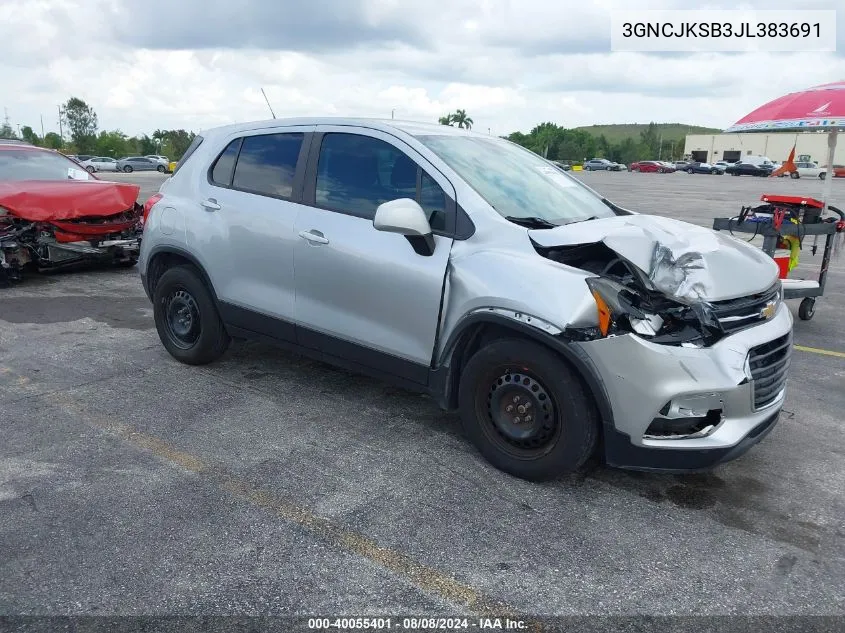 3GNCJKSB3JL383691 2018 Chevrolet Trax Ls