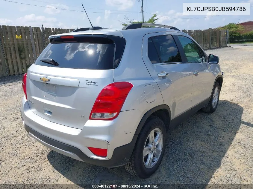 KL7CJPSB0JB594786 2018 Chevrolet Trax Lt