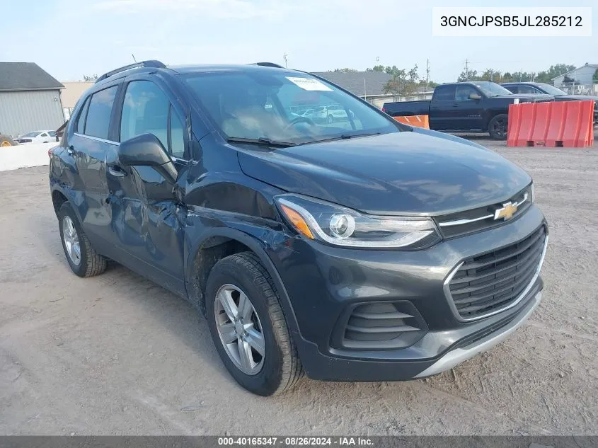 3GNCJPSB5JL285212 2018 Chevrolet Trax Lt