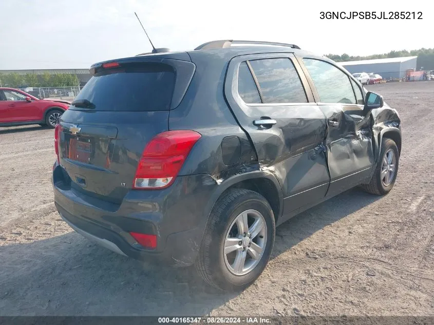 3GNCJPSB5JL285212 2018 Chevrolet Trax Lt