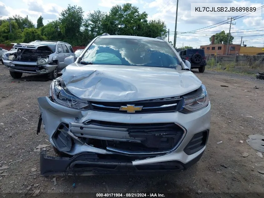 2018 Chevrolet Trax Lt VIN: KL7CJLSB2JB689889 Lot: 40171904