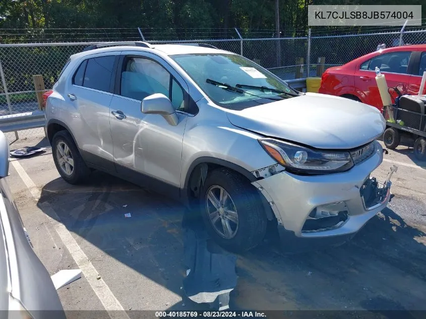 2018 Chevrolet Trax Lt VIN: KL7CJLSB8JB574004 Lot: 40185769