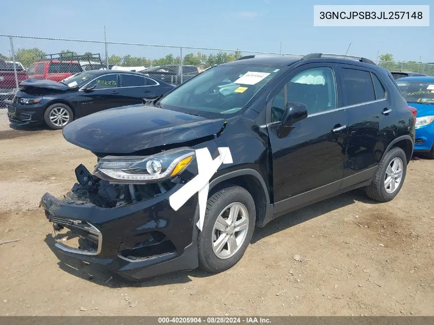 3GNCJPSB3JL257148 2018 Chevrolet Trax Lt