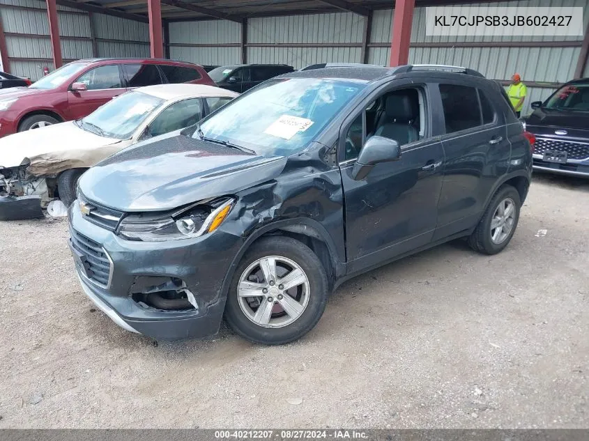 KL7CJPSB3JB602427 2018 Chevrolet Trax Lt