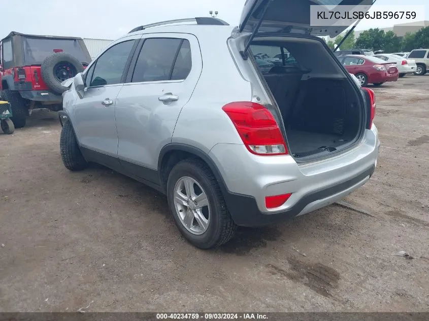 KL7CJLSB6JB596759 2018 Chevrolet Trax Lt