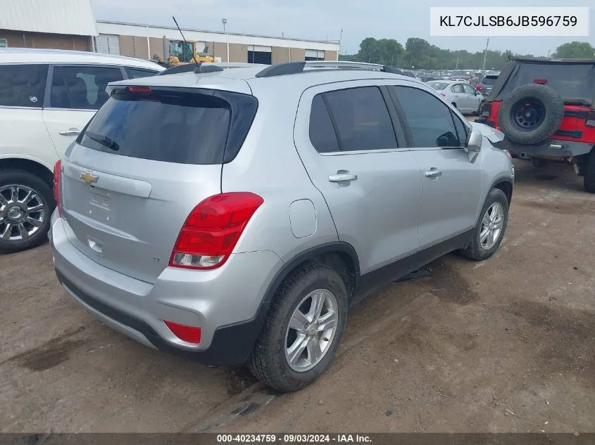 KL7CJLSB6JB596759 2018 Chevrolet Trax Lt