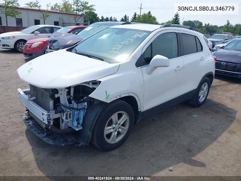 3GNCJLSB0JL346779 2018 Chevrolet Trax Lt