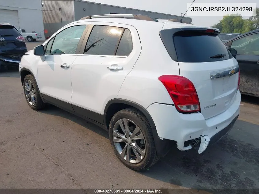 3GNCJRSB2JL324298 2018 Chevrolet Trax Premier