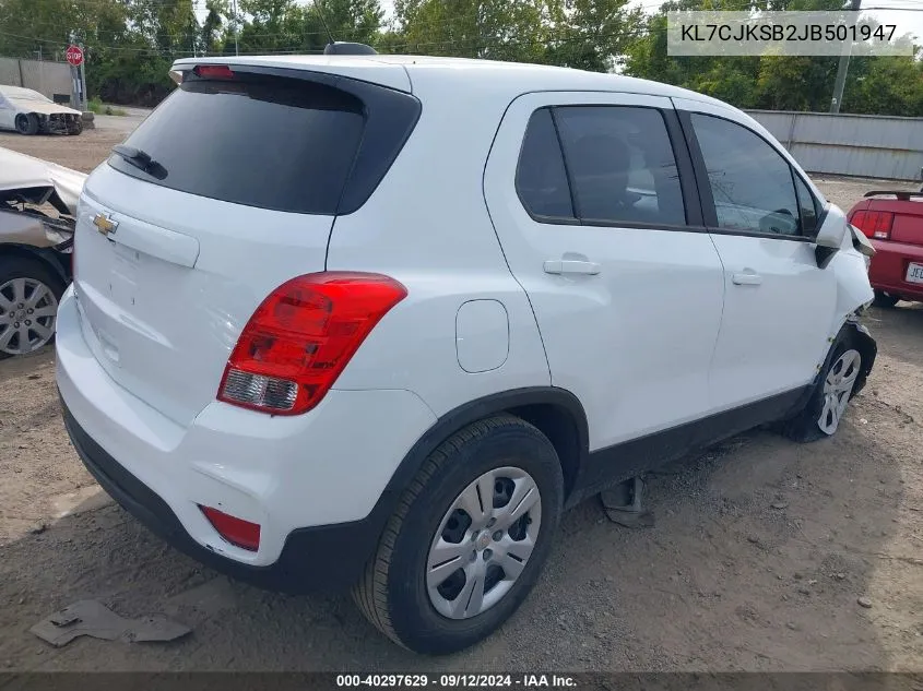 KL7CJKSB2JB501947 2018 Chevrolet Trax Ls