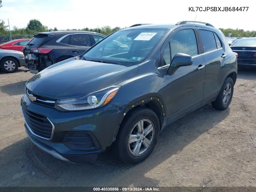 KL7CJPSBXJB684477 2018 Chevrolet Trax Lt