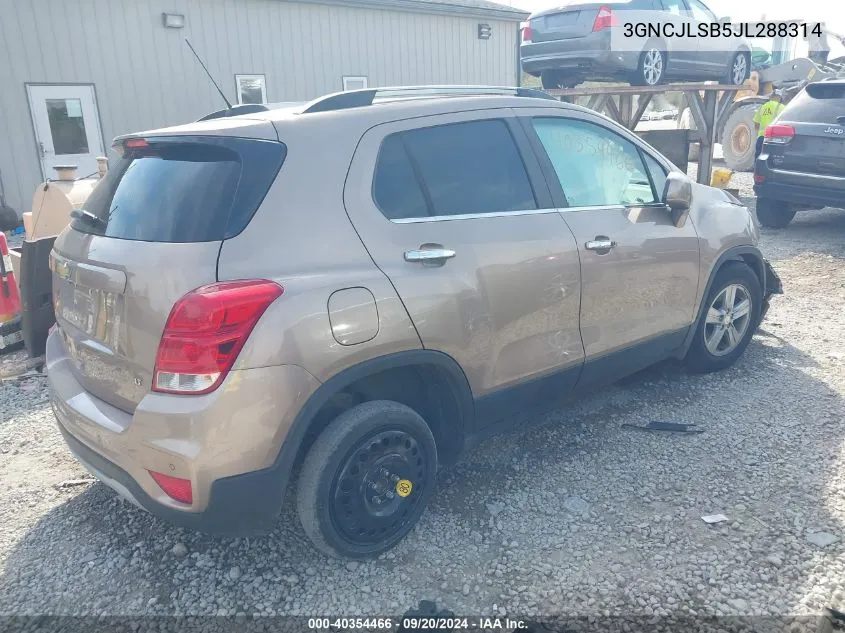 3GNCJLSB5JL288314 2018 Chevrolet Trax Lt