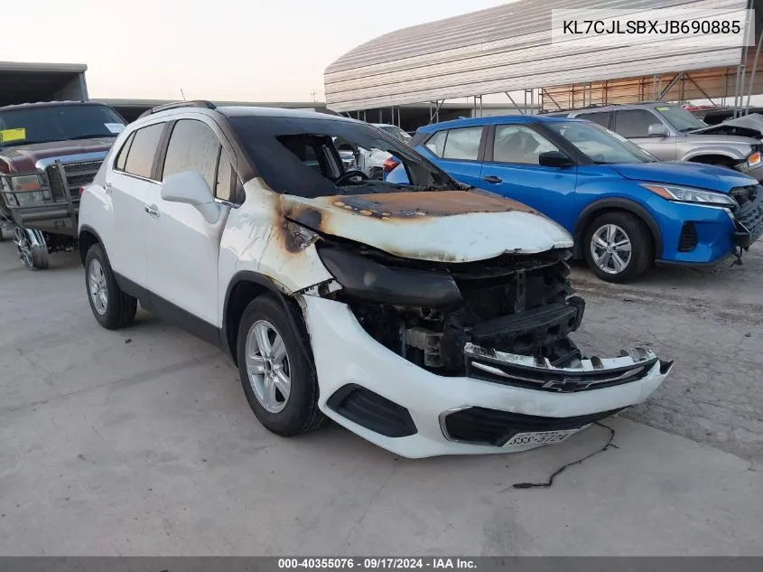 KL7CJLSBXJB690885 2018 Chevrolet Trax Lt