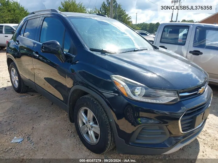 3GNCJLSB5JL376358 2018 Chevrolet Trax Lt