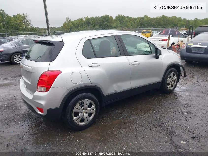 KL7CJKSB4JB606165 2018 Chevrolet Trax Ls