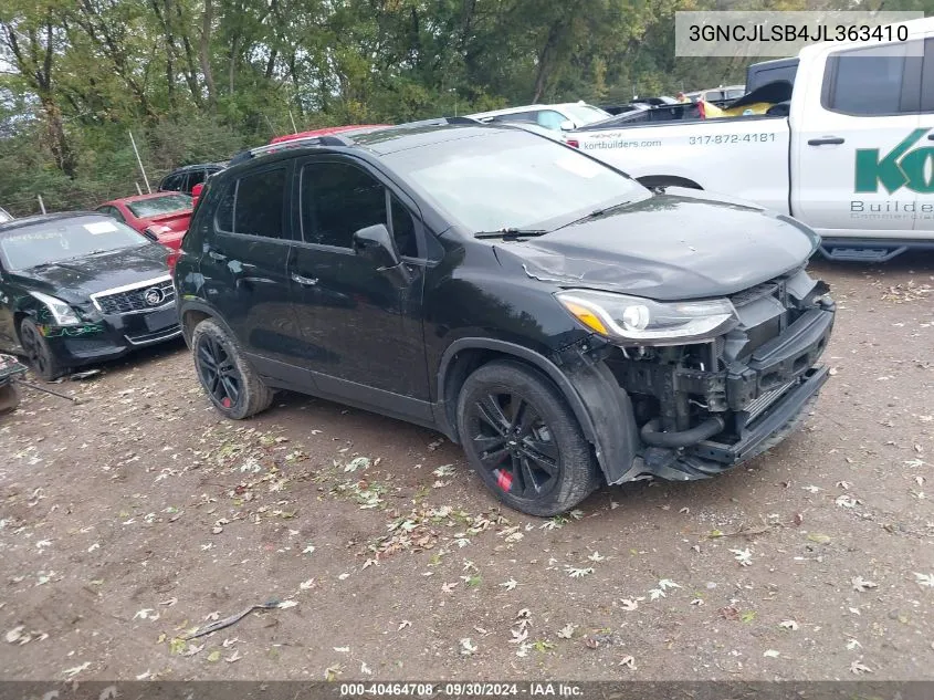 3GNCJLSB4JL363410 2018 Chevrolet Trax 1Lt