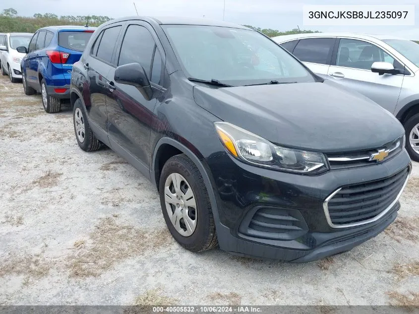 3GNCJKSB8JL235097 2018 Chevrolet Trax Ls