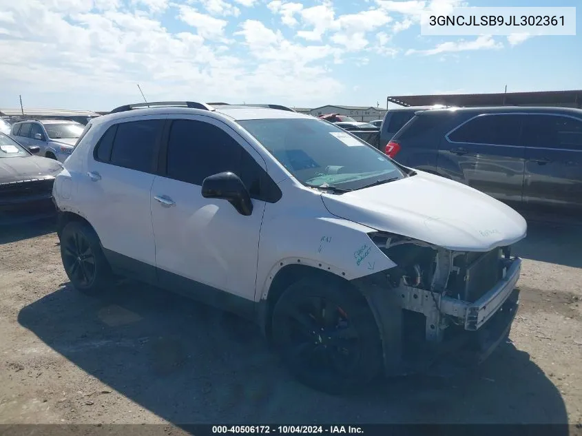 2018 Chevrolet Trax Lt VIN: 3GNCJLSB9JL302361 Lot: 40506172