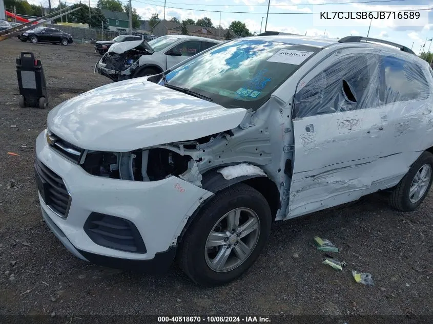 2018 Chevrolet Trax Lt VIN: KL7CJLSB6JB716589 Lot: 40518670