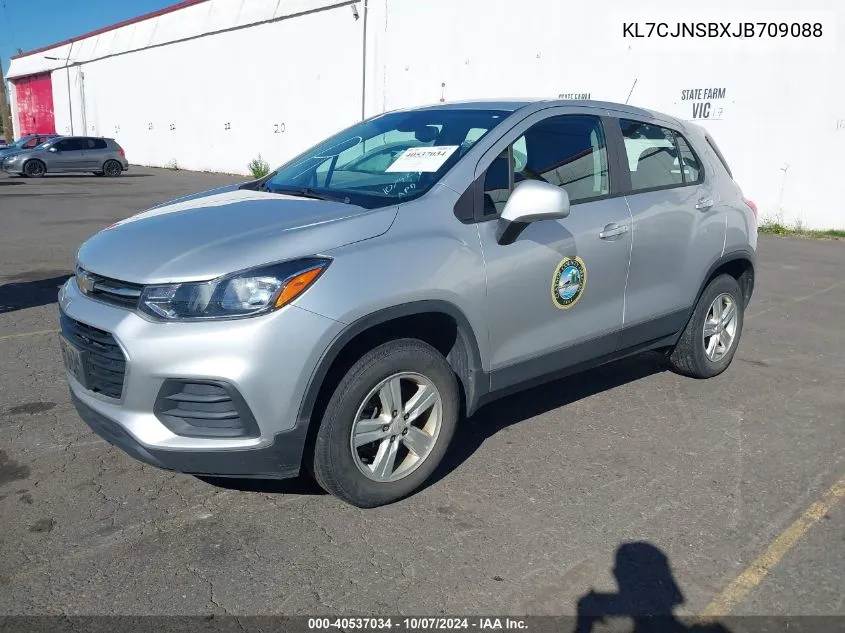 2018 Chevrolet Trax Ls VIN: KL7CJNSBXJB709088 Lot: 40537034