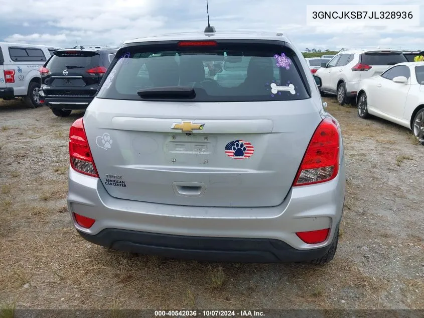 2018 Chevrolet Trax Ls VIN: 3GNCJKSB7JL328936 Lot: 40542036