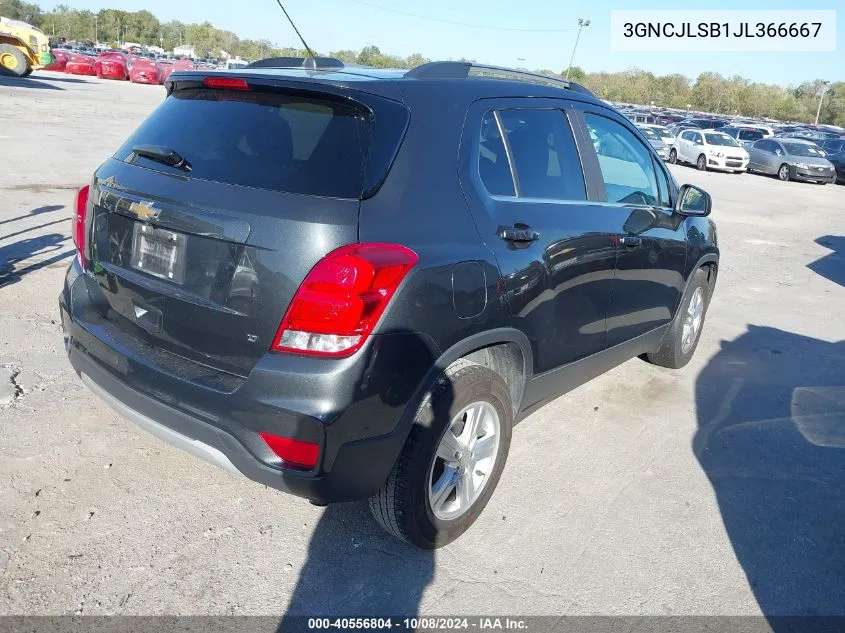 2018 Chevrolet Trax Lt VIN: 3GNCJLSB1JL366667 Lot: 40556804