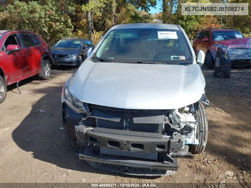 2018 Chevrolet Trax Ls VIN: KL7CJNSB2JB708274 Lot: 40589271