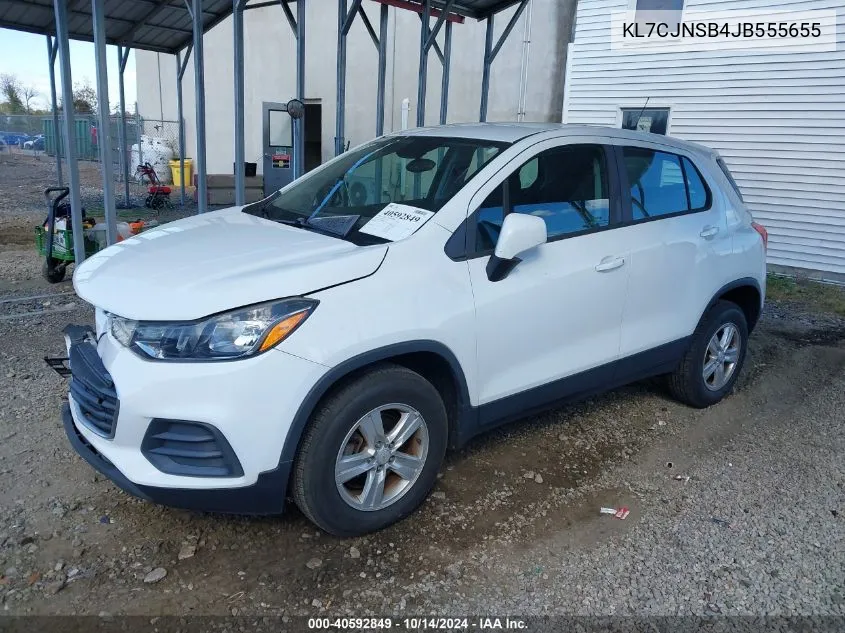 2018 Chevrolet Trax Ls VIN: KL7CJNSB4JB555655 Lot: 40592849