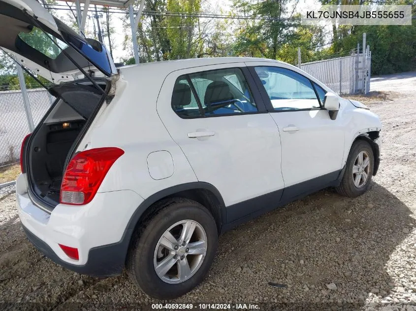 2018 Chevrolet Trax Ls VIN: KL7CJNSB4JB555655 Lot: 40592849