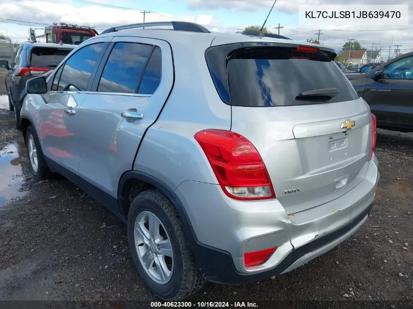 2018 Chevrolet Trax Lt VIN: KL7CJLSB1JB639470 Lot: 40623300