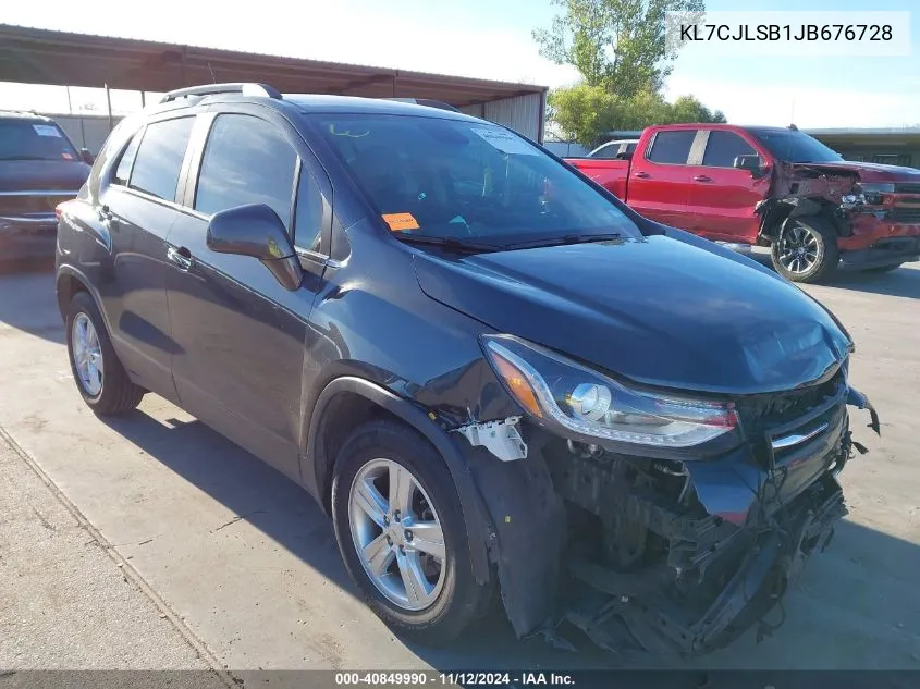 2018 Chevrolet Trax Lt VIN: KL7CJLSB1JB676728 Lot: 40849990