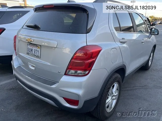 2018 Chevrolet Trax Lt VIN: 3GNCJLSB5JL182039 Lot: 40923827