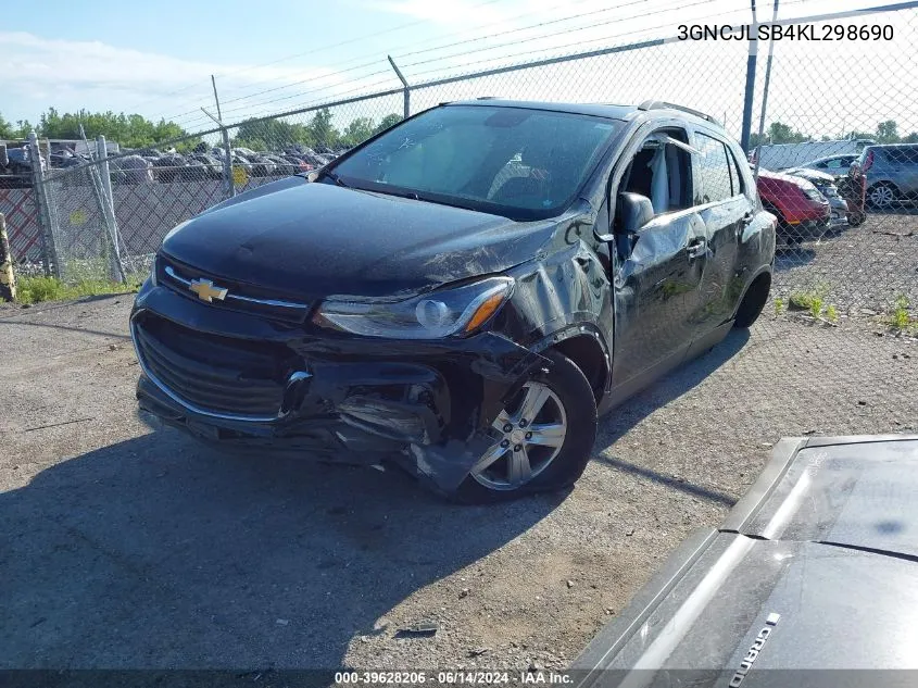 2019 Chevrolet Trax Lt VIN: 3GNCJLSB4KL298690 Lot: 39628206